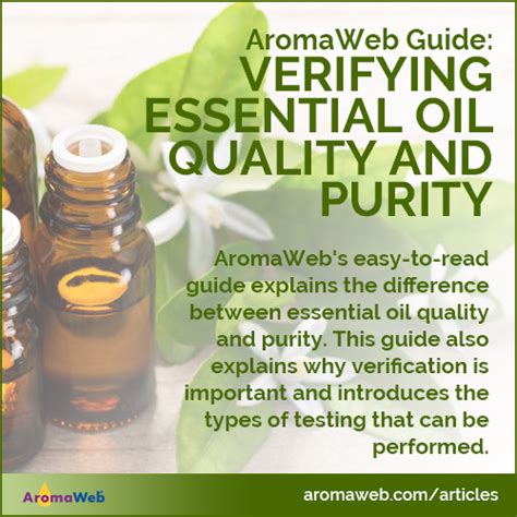 Essential Oil Quality and Purity