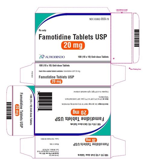 Famotidine 20mg Tablets Dosage