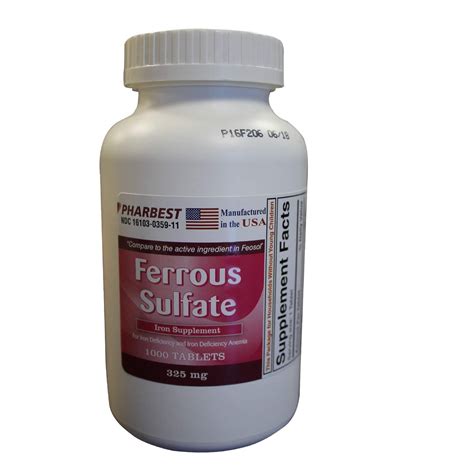 Ferrous Sulfate 325 Precautions