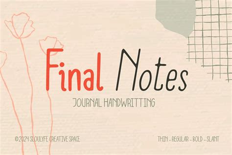 Final Notes