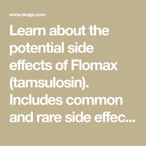 Flomax Severe Effects