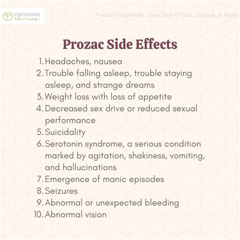 Fluoxetine and Lifestyle Changes