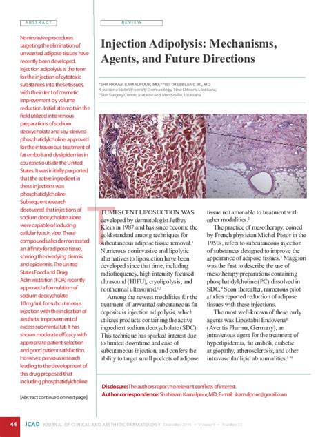 Future Directions in Injection Technology