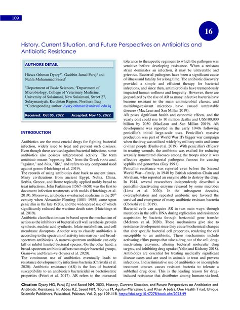 Future Perspectives on Amoxicillin Use