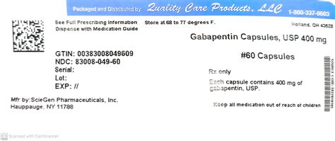 Gabapentin and Quality of Life
