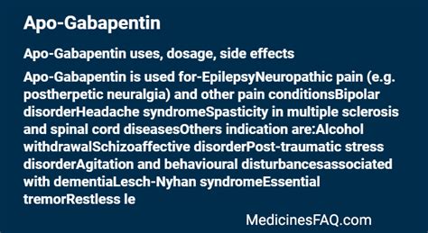 Gabapentin Research