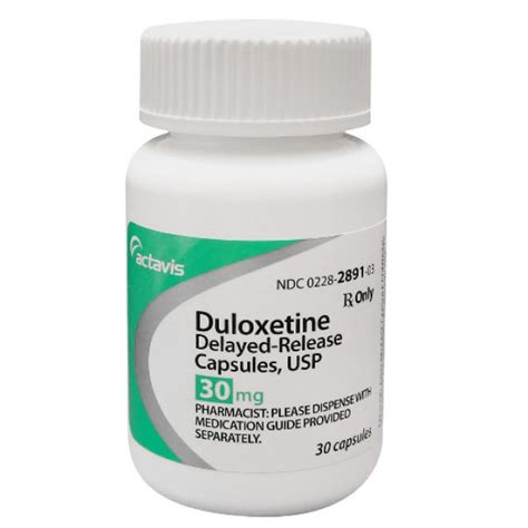 How Duloxetine HCl DR 30mg Works
