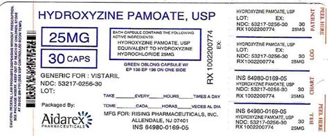 Common Side Effects of Hydroxyzine Pamoate