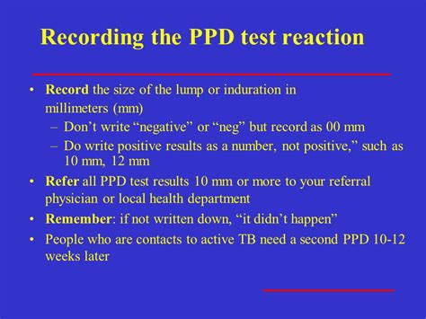 Implications of PPD Test Results