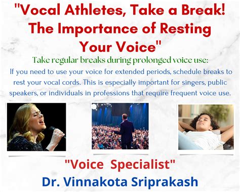 Importance of Resting Your Voice