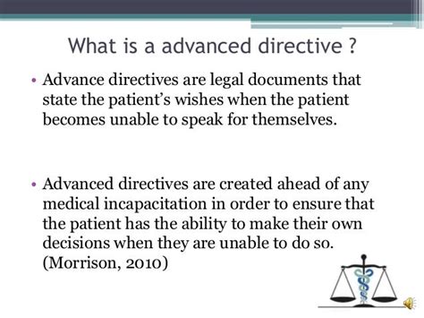 Introduction to Advance Directives