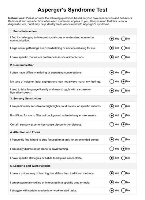 Introduction to Asperger's Disorder Tests