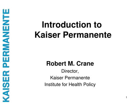 Introduction to Kaiser Washington