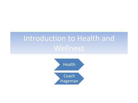 Introduction to Wellness