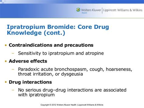 Ipratropium Bromide Contraindications