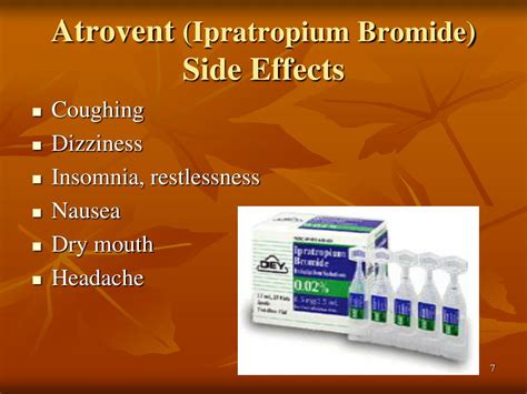 Ipratropium Bromide Side Effects