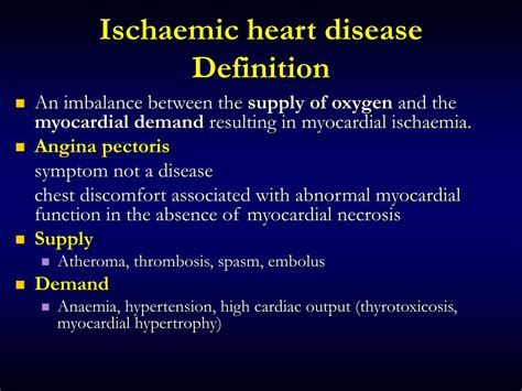 Ischemia Medical Definition Explained