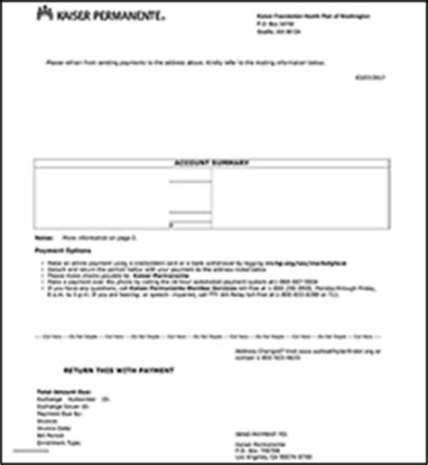 Kaiser Permanente Billing Overview