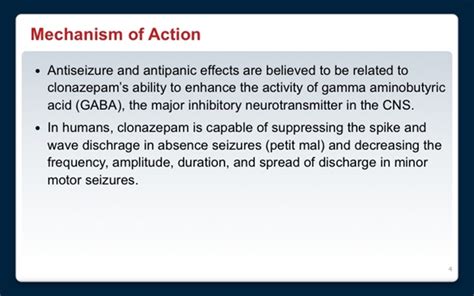 Klonopin Mechanism of Action