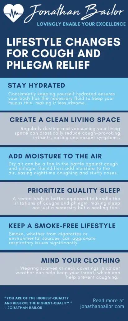 Lifestyle Modifications For Coughing Up Mucus