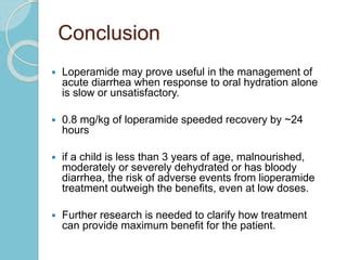 Loperamide Conclusion