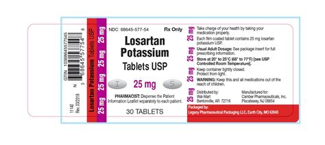 Losartan Potassium 25mg Side Effects and Precautions
