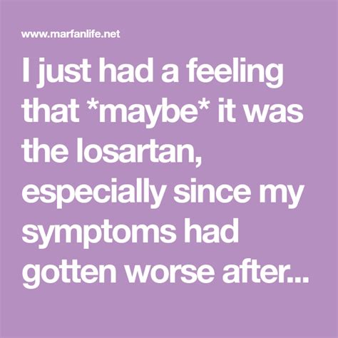 Losartan Thoughts