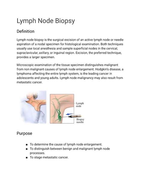 Lymph Node Biopsy Aftercare
