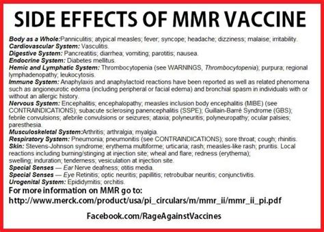 MMR Side Effects
