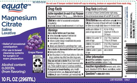Magnesium Citrate Dosage