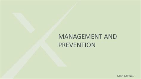 Management and Prevention