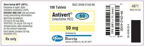 Meclizine Medication