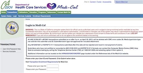 Med-Cal Provider Login Tips