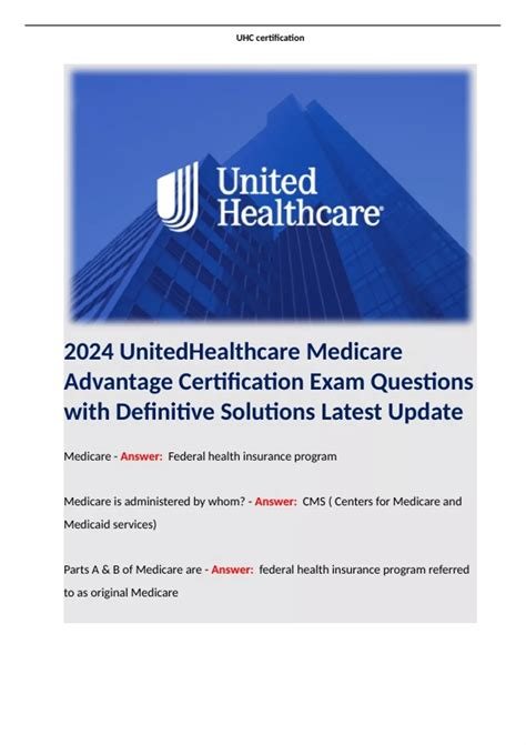 Medicare Exam Preparation