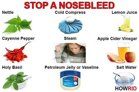 Methods to Stop Nosebleeds