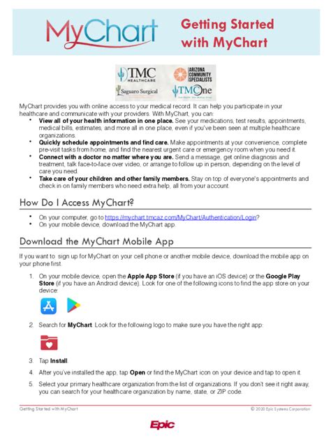 MyChart Getting Started