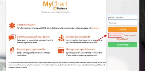 Security and Privacy in MyChart Piedmont