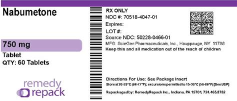Nabumetone Dosage and Administration