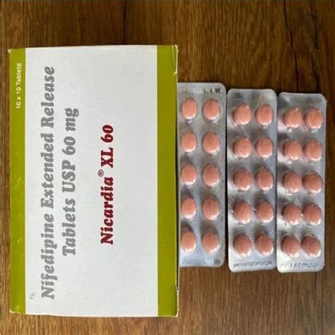 Nifedipine 60 Mg Contraindications