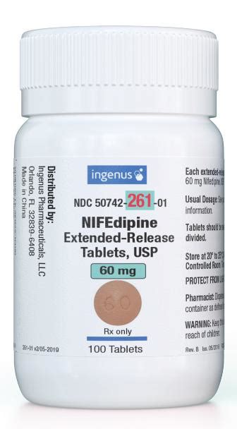 Nifedipine 60 Mg Uses