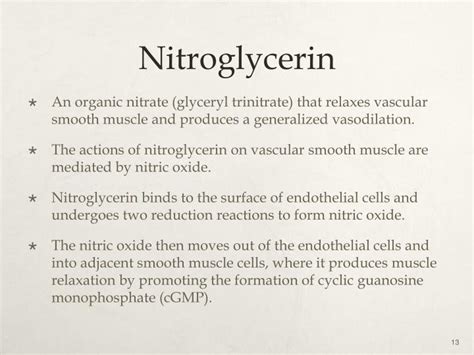Nitroglycerin Interactions and Contraindications