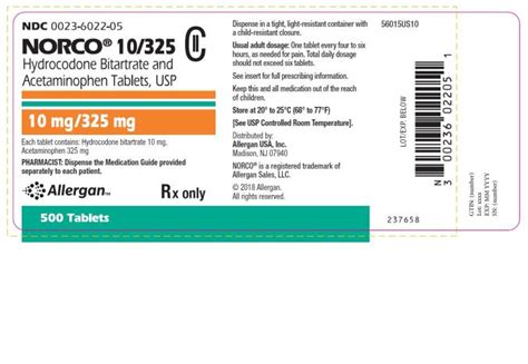 Norco 10mg Use