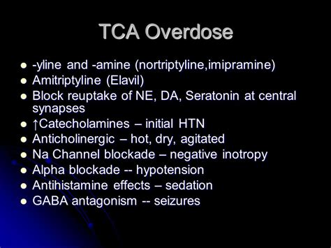 Nortriptyline Overdose