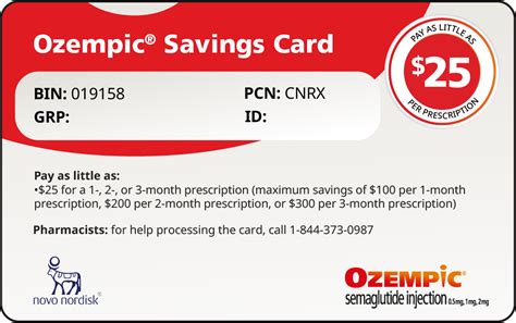 Ozempic Savings Card