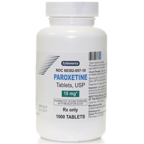 Paroxetine 10mg Tablet