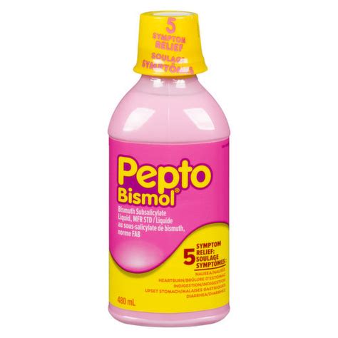 Pepto Bismol for food poisoning relief