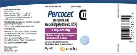 Percocet Dosage