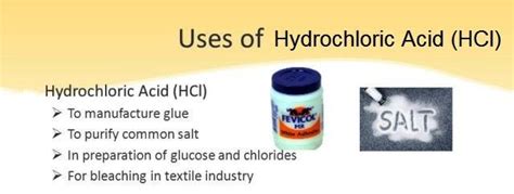 Pharmaceutical Applications of HCl