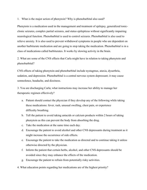 Phenobarbital Patient Education