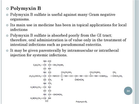 Polymyxin B Applications